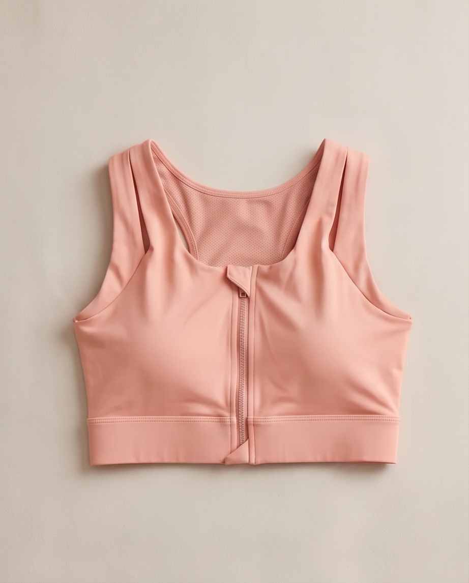 Zip-front Sculpting Sports Bra