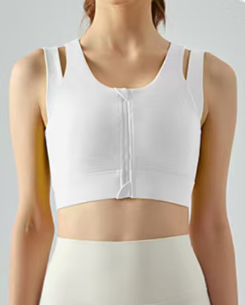 Zip-front Sculpting Sports Bra