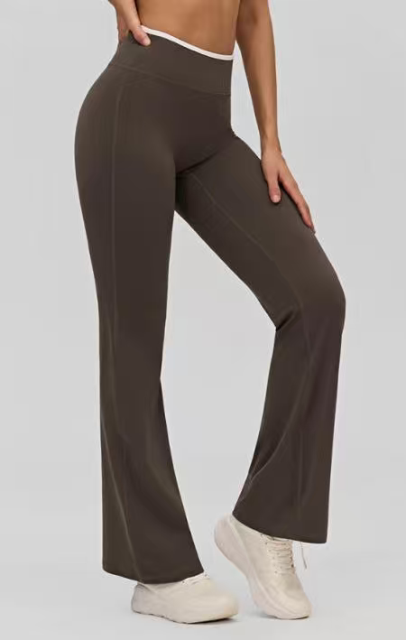 Essential High Waist Mini Flared Leggings Assorted color
